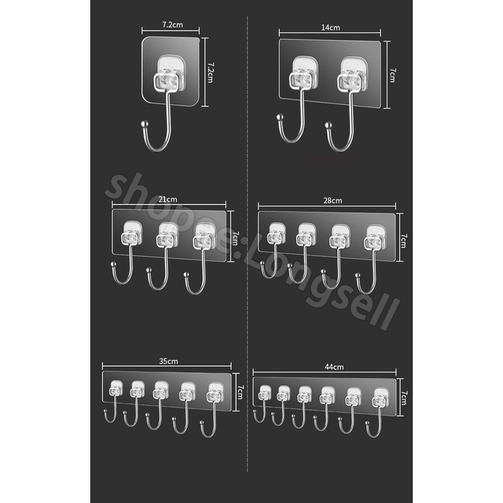 Móc Dán Tường Treo Đồ Tiện Dụng Dành Cho Nhà Bếp