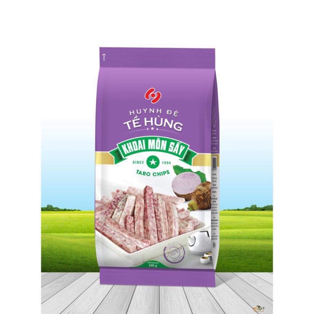 Gói 500G Khoai Môn Sấy Huynh Đệ Tề Hùng