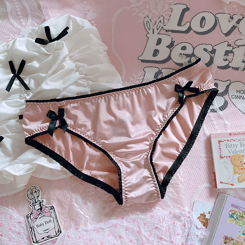 Quần lót nữ cao cấp đính nơ NuciFera chất lụa sexy siêu mượt