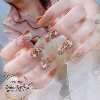 Charm Kim Loại Vàng Đá Đính Móng | Trang Trí Móng Tay CH-08