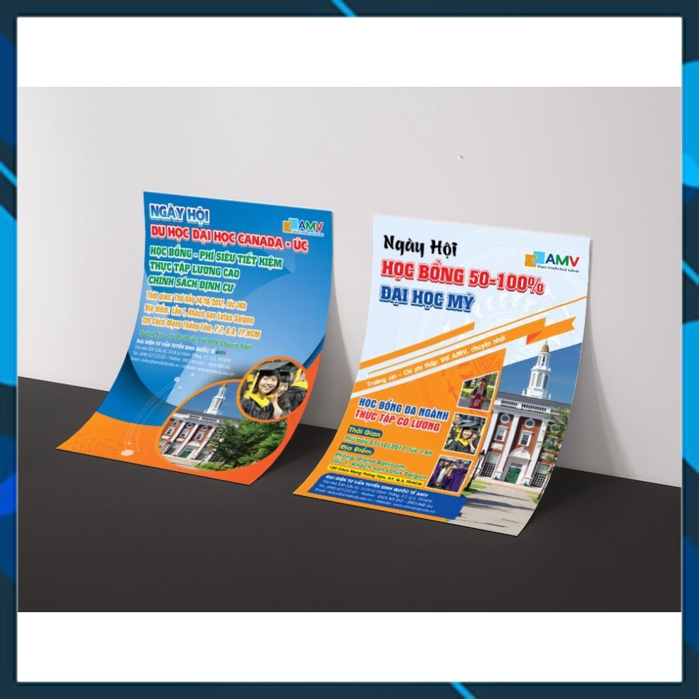 GIẤY IN MÀU COUCHE BÓNG 2 MẶT A4 ĐỊNH LƯỢNG 160gm - 180gm-( xấp 50 tờ)