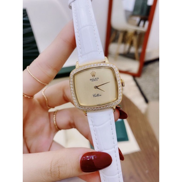 Đồng hồ Nữ SQUARE RO-LEX Quai Da Mặt SHAPHIA