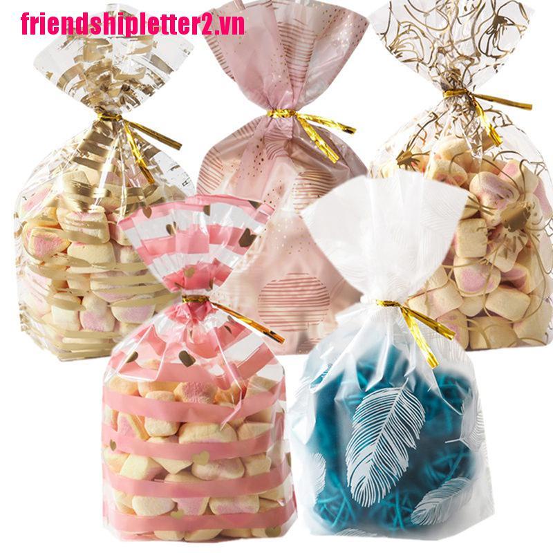 Bộ 50 Túi Nhựa Đựng Kẹo Cưới / Sinh Nhật Sáng Tạo