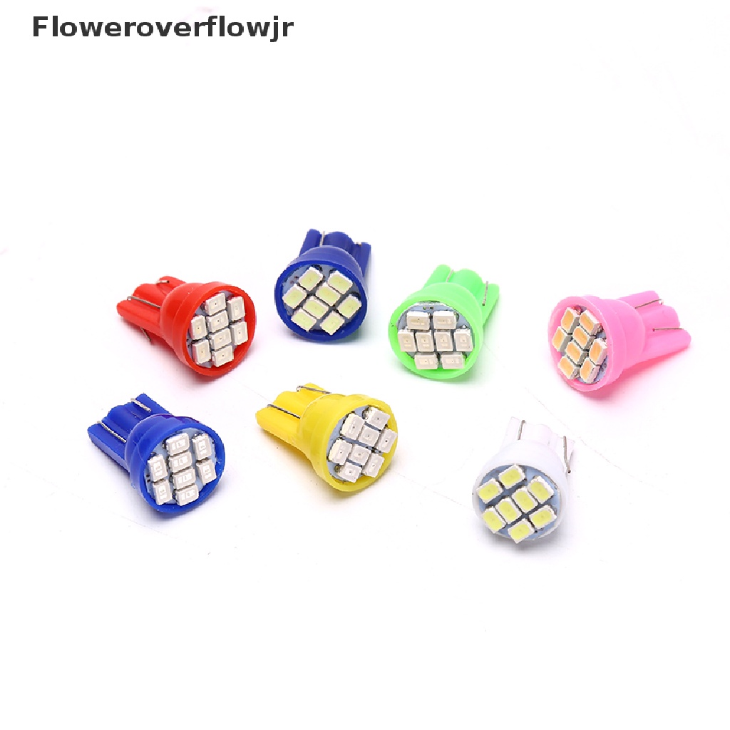 FOJR 10pcs T10 LED W5W car parking light Wedge Bulb auto Dashboard Indicator Lamps DC .