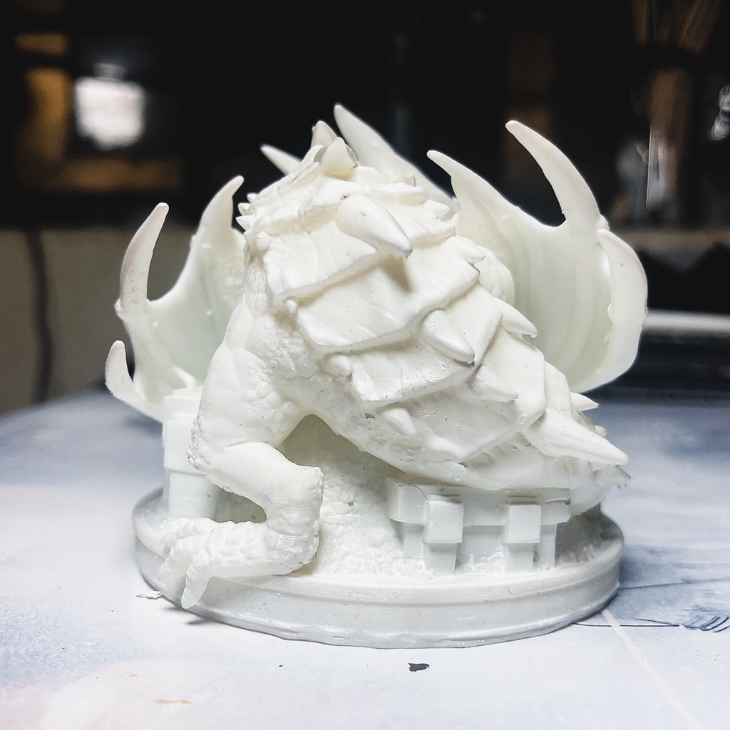 Mô Hình Rồng Smaug The Hobbit Bằng Chất Liệu Nhựa Resin - Cao 7cm
