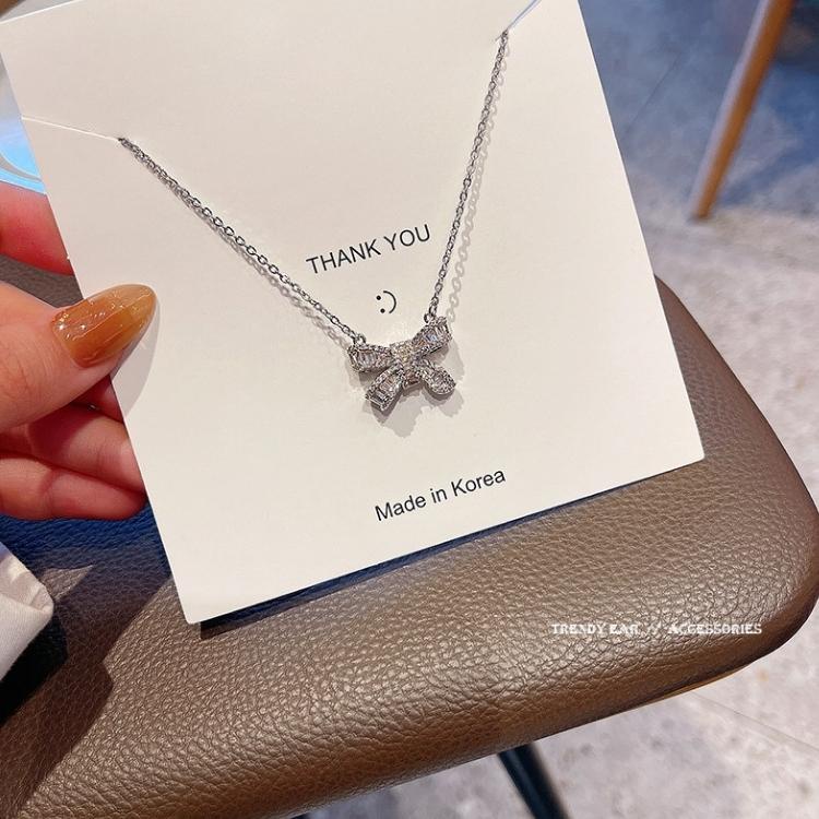 Dây chuyền nơ pha lê cao cấp thanh lịch - Mely VV38