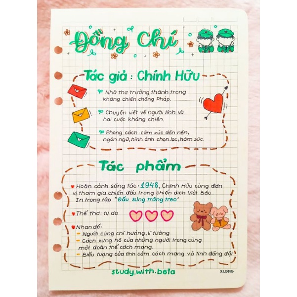 SỔ giâý lò xo, còng sắt trang trí sticker VĂN 9