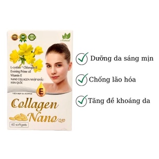 Viên uống đẹp da Collagen 3 hộp trắng da, căng mịn da sau 1 tháng HT COLLAGEn
