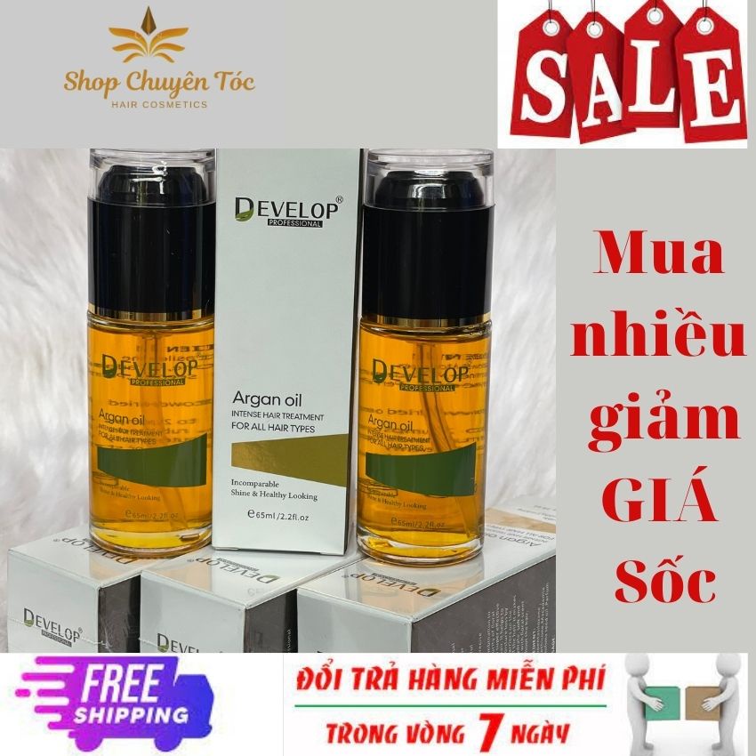 ''GIẢM CỰC SỐC" Tinh Dầu Dưỡng Bóng Tóc Siêu Mền Mượt Cao Cấp DEVELOP chai 65ml , DVP01 ,mùi hương nhẹ nhàng