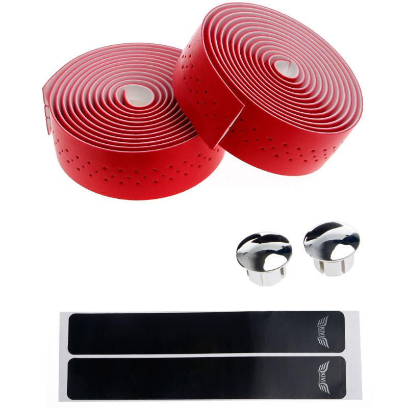 Set 2 Cuộn Băng Quấn Tay Lái Xe Đạp Giả Da Kèm 2 Nút Cắm