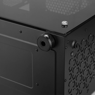 Vỏ Case máy tính SAMA AURORA BLACK (Tặng 3x12cm Red led 33 bóng + 01 bàn di chuột)