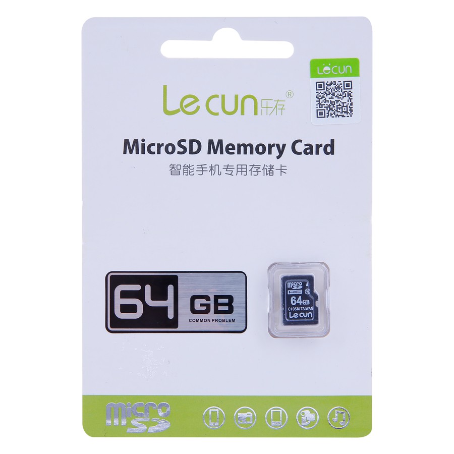 Thẻ nhớ 64GB 32GB 16GB 8GB Micro SD  Lecun chính hãng nhập khẩu BẢO HÀNH 5 NĂM