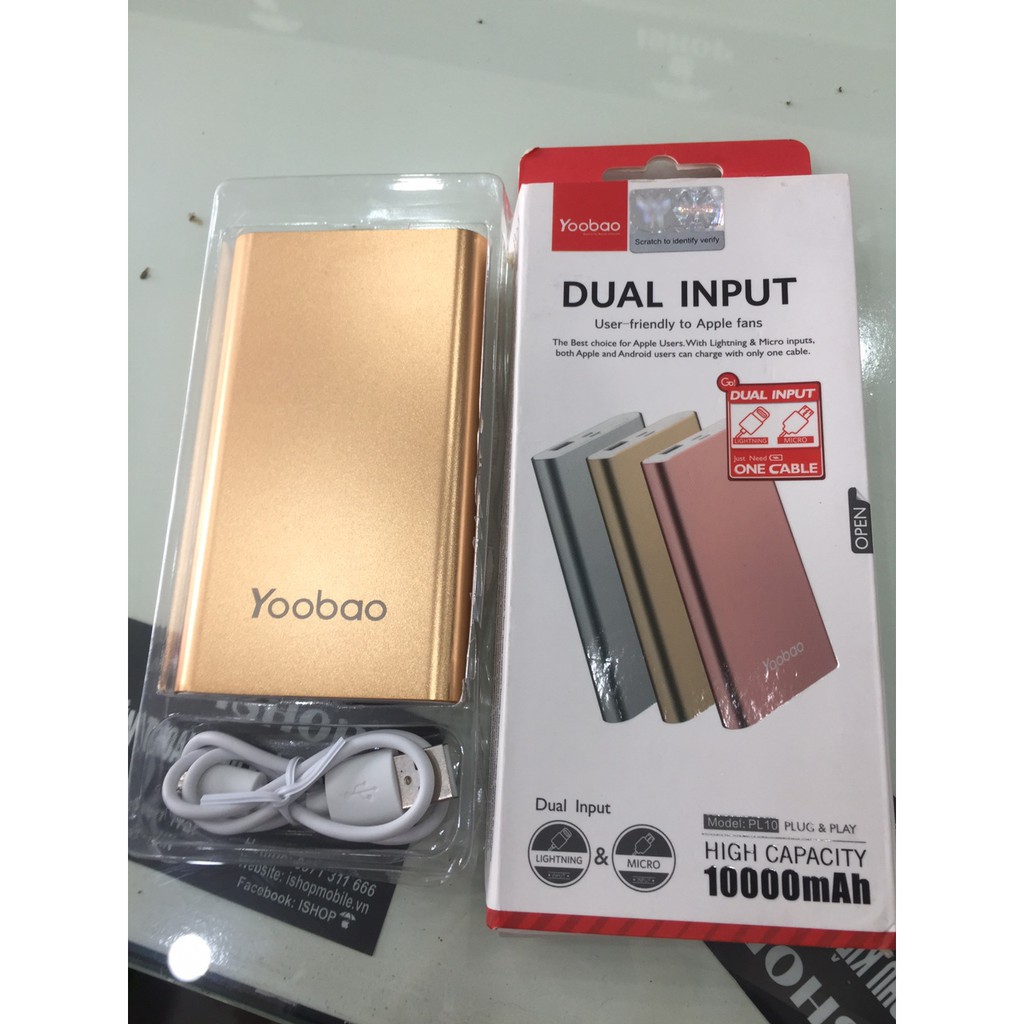 ⚡Giá Gốc⚡ SẠC DỰ PHÒNG YOOBAO PL10 - dung lượng 10.000mAh Cao cấp