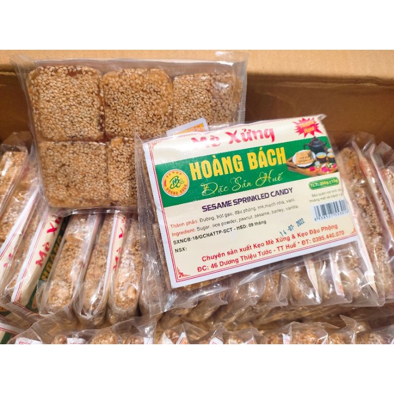 Kẹo mè xửng Hoàng Bách đặc sản Huế 300g