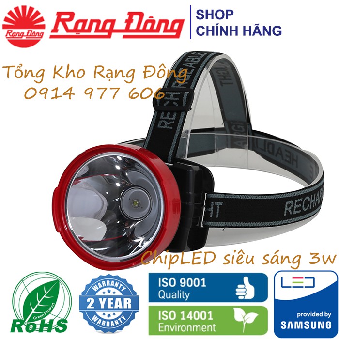 Đèn Pin LED Sạc Điện 3W Rạng Đông - Sáng 10 Giờ Liên Tục - Độ Bền Cao