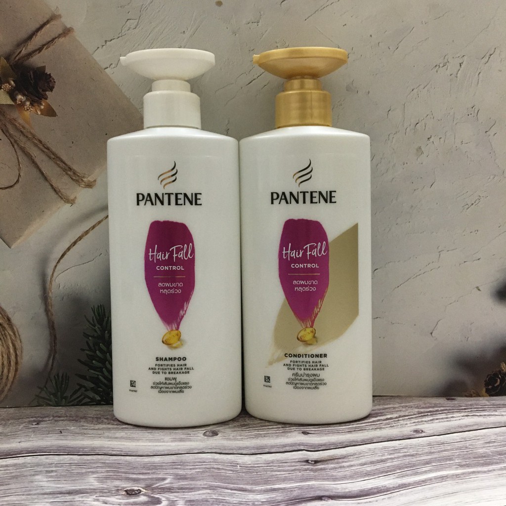 Cặp dầu gội và dầu xả Pantene NGĂN RỤNG TÓC Thái Lan 380ml mẫu mới