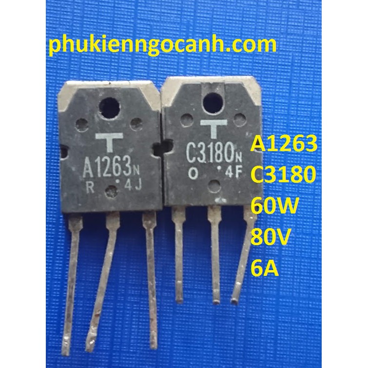 A1263 C3180 , 1263 , 3180 cặp sò  tháo máy chất lượng cao