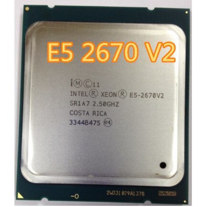 CPU Xeon® E5-2670 v2 , 25MB Cahe, 10 lõi 20 luồng , LGA 2011