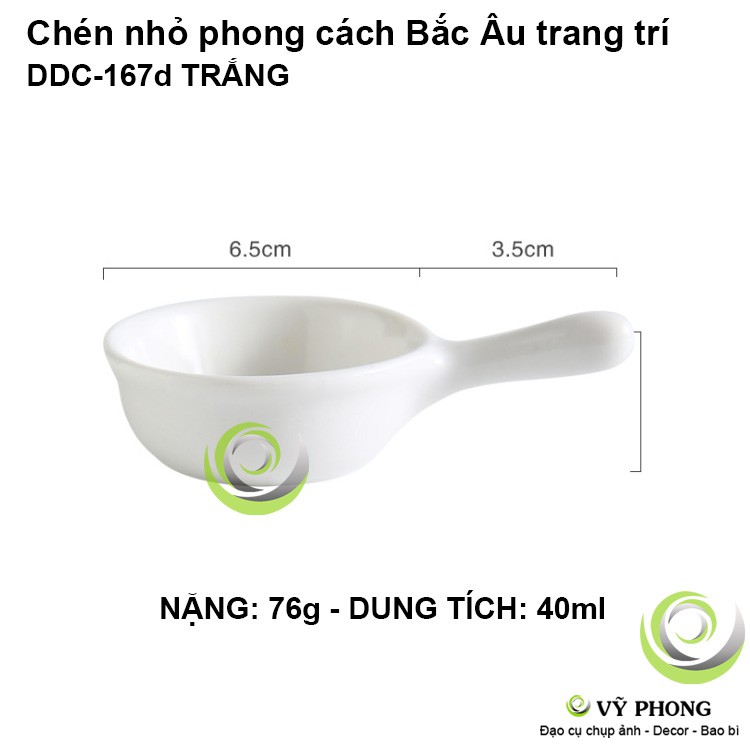 CHÉN SỨ NHỎ CÓ TAY CẦM MÀU ĐƠN PHONG CÁCH BẮC ÂU DECOR TRANG TRÍ BẾP, ĐẠO CỤ CHỤP ẢNH SẢN PHẨM INS DDC-167