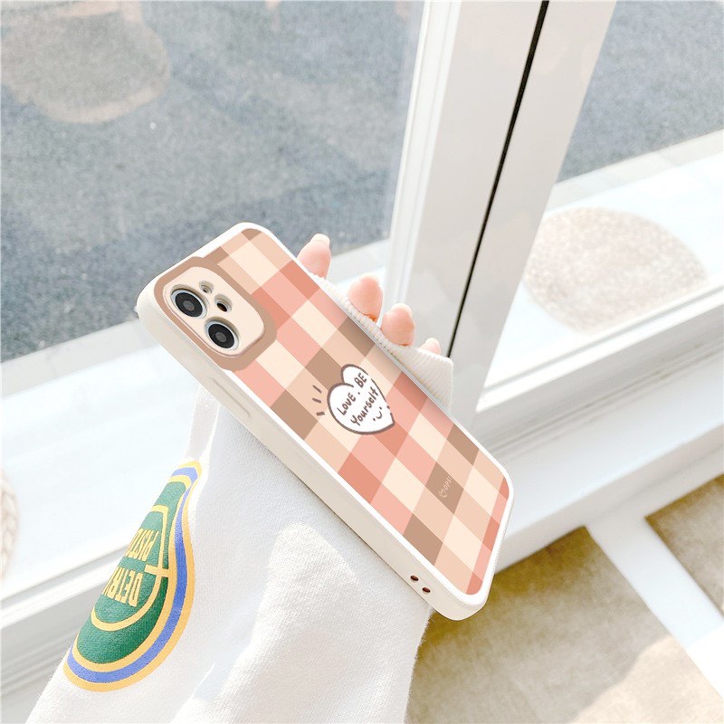 Ốp Lưng Iphone Cạnh Vuông, Bảo Vệ Camera In hình Gấu,Tim ip 7Plus,8Plus,x,xs,xsmax,11,11promax,12,12promax,13,13promax