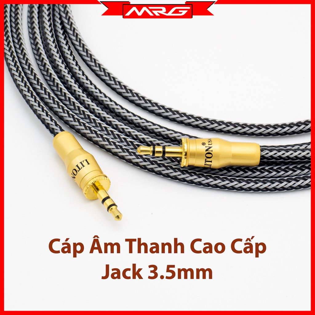 Cáp Âm Thanh Jack 3.5 mm Stereo Cao Cấp, dài 1.5met và 3met (TRS 3.5mm) - MrG.