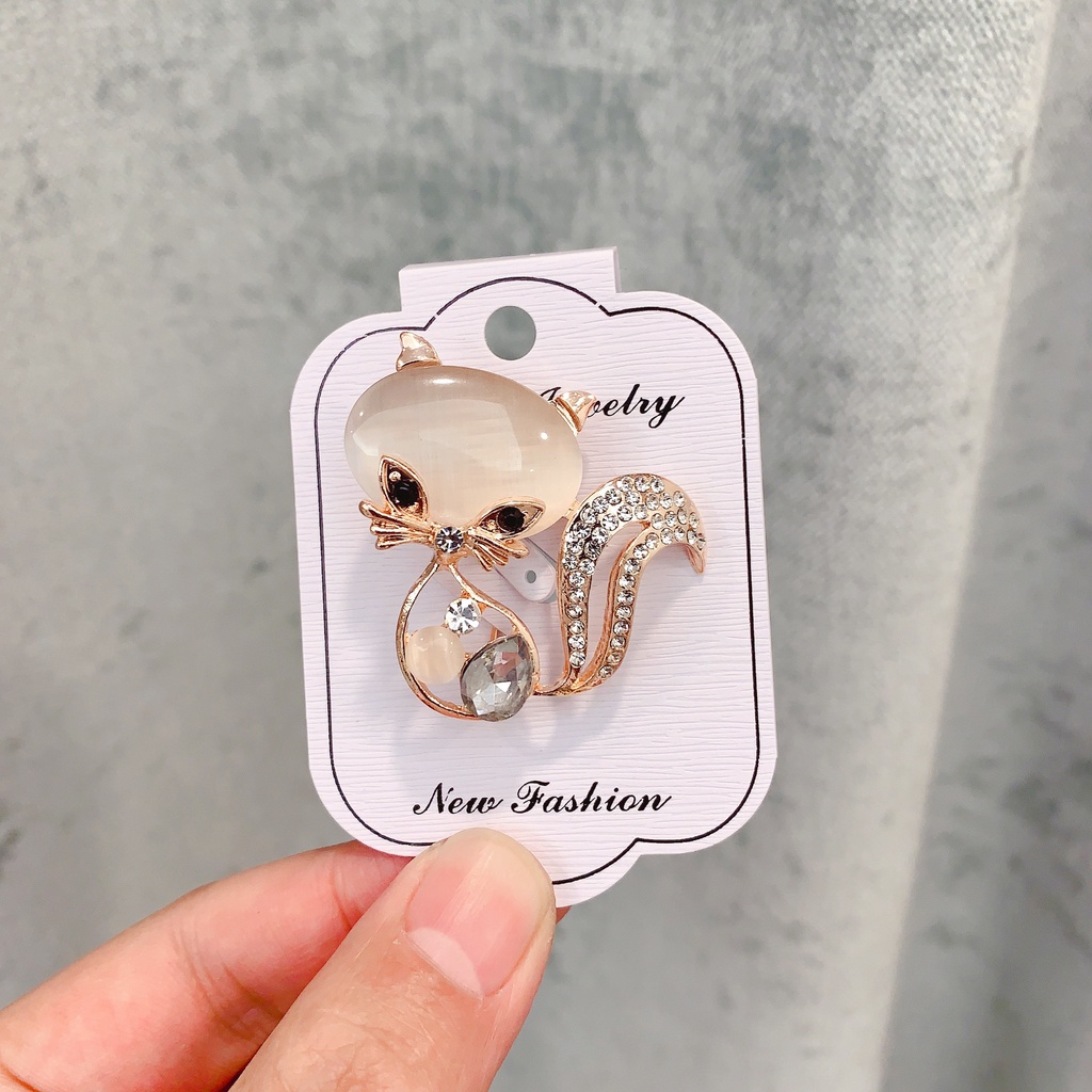 Ghim Cài Áo Hình Thiên Nga Đính Đá Nhân Tạo Thời Trang Cho Nữ