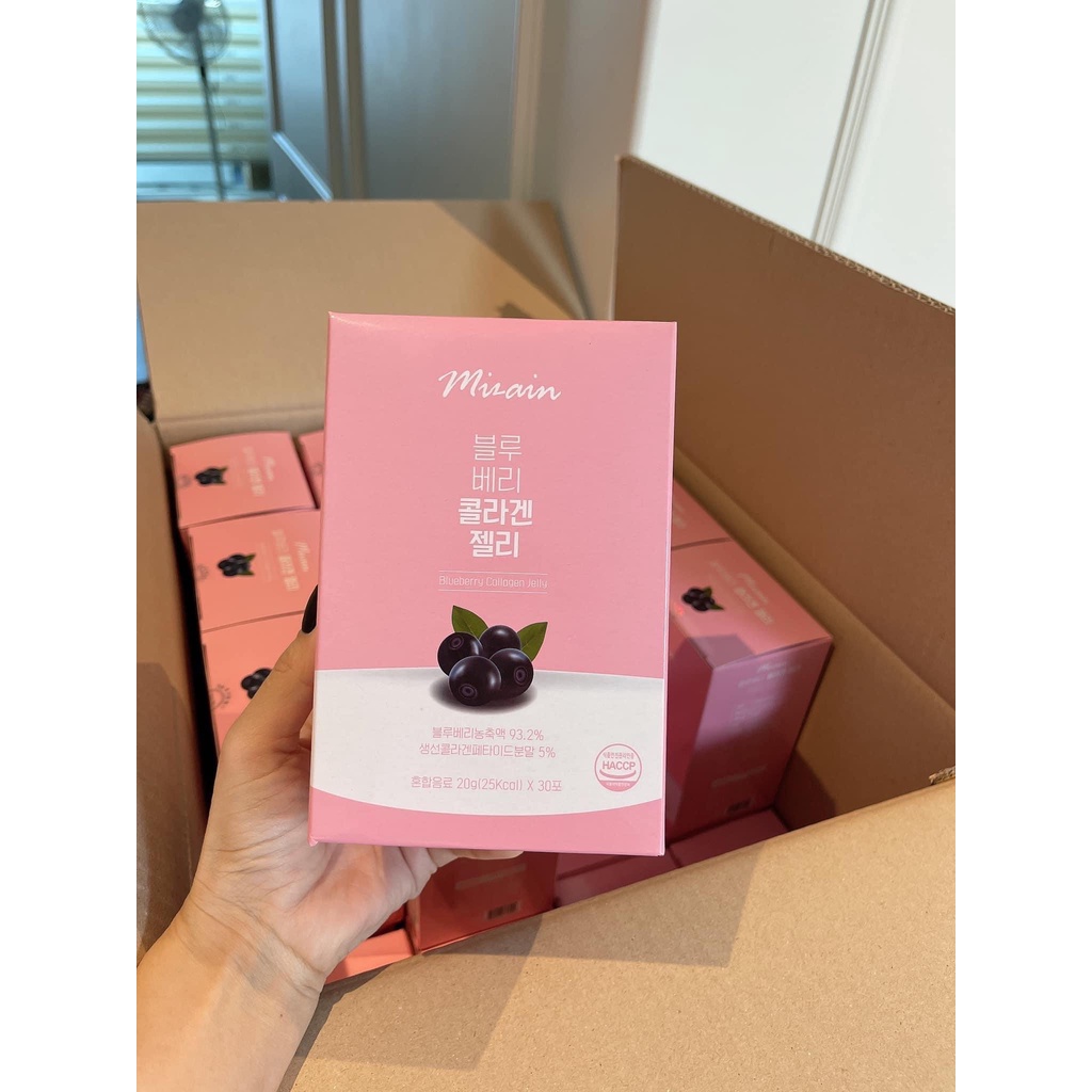 Thạch Trắng Da Nội Địa Hàn Mizain Blueberry Collagen Jelly