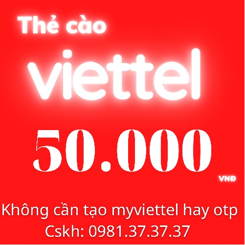 thẻ cào viettel 50k