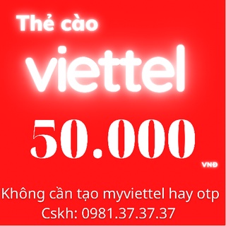 thẻ cào viettel 50k