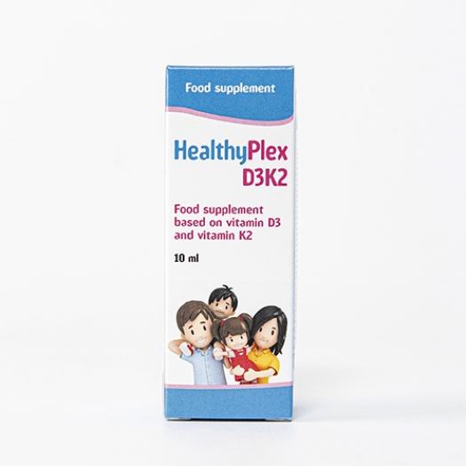 HealthyPlex D3K2 - Bổ sung vitamin D3K2 tăng cường hấp thu Canxi cho Trẻ (lọ 10ml)