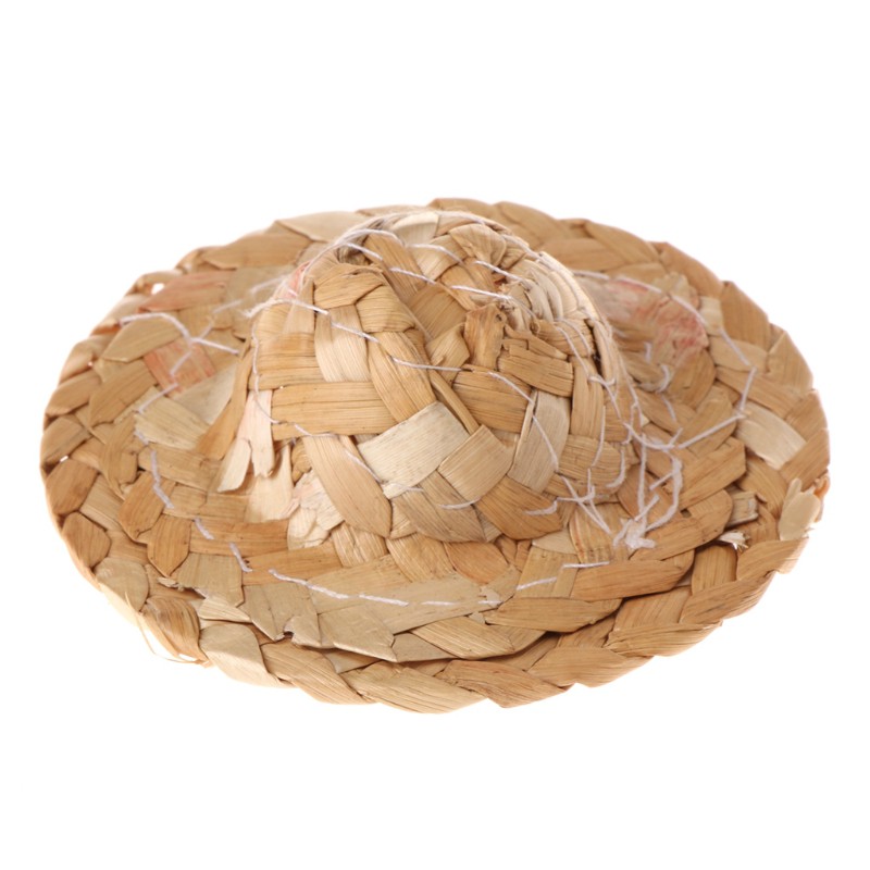 Mũ rơm làm bằng tay có thể điều chỉnh dành cho chim vẹt