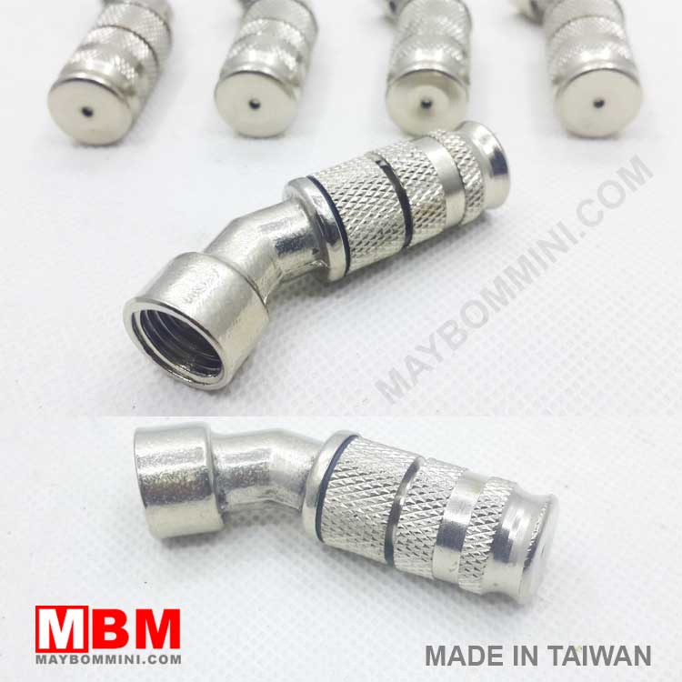 Đầu phun thuốc trừ sâu 1 béc inox - loại ngắn - 45 độ