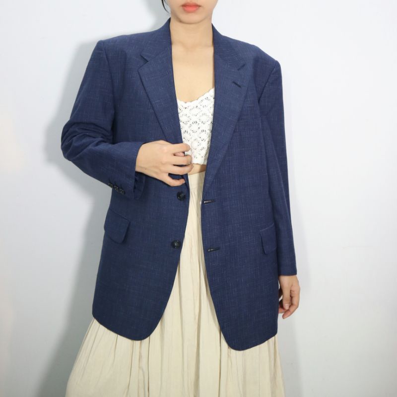 Áo blazer menswear xanh