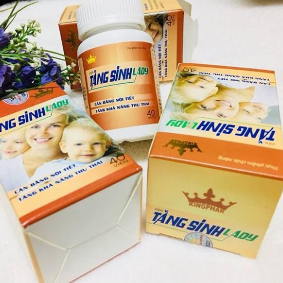 VIÊN TĂNG SINH LADY KINGPHAR – HỖ TRỢ TĂNG KHẢ NĂNG THỤ THAI, GIẢM VÔ SINH HIẾM MUỘN (HỘP 40 VIÊN)