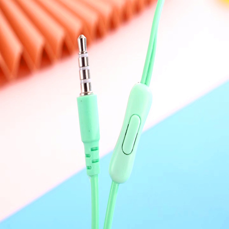 Tai nghe có dây HIFI 3,5mm 1,2mm chất lượng cao kiểm soát âm lượng Có micrô