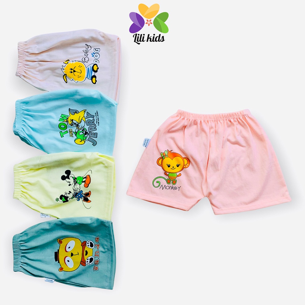 Quần Chục LILI.KIDS Cho Bé Quần Ngắn Cotton Cho Bé Trai Bé Gái In Mông QC02