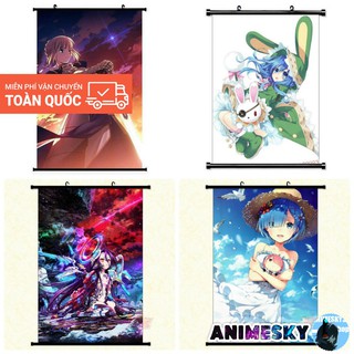 Tranh vải Anime nhiều loại được chọn mẫu