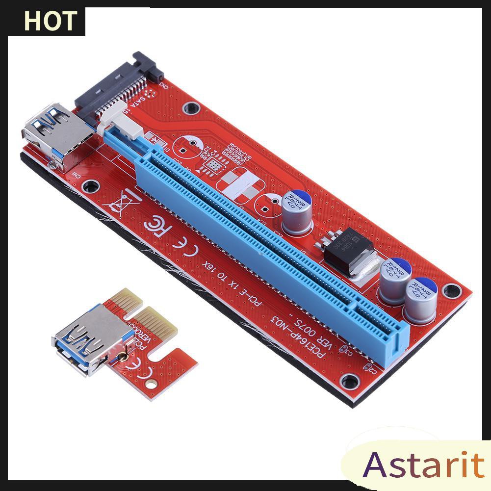 Dây Cáp Chuyển Đổi Pci Express Riser Card 1x Sang 16x Usb3.0 Cho Bitcoin Mining