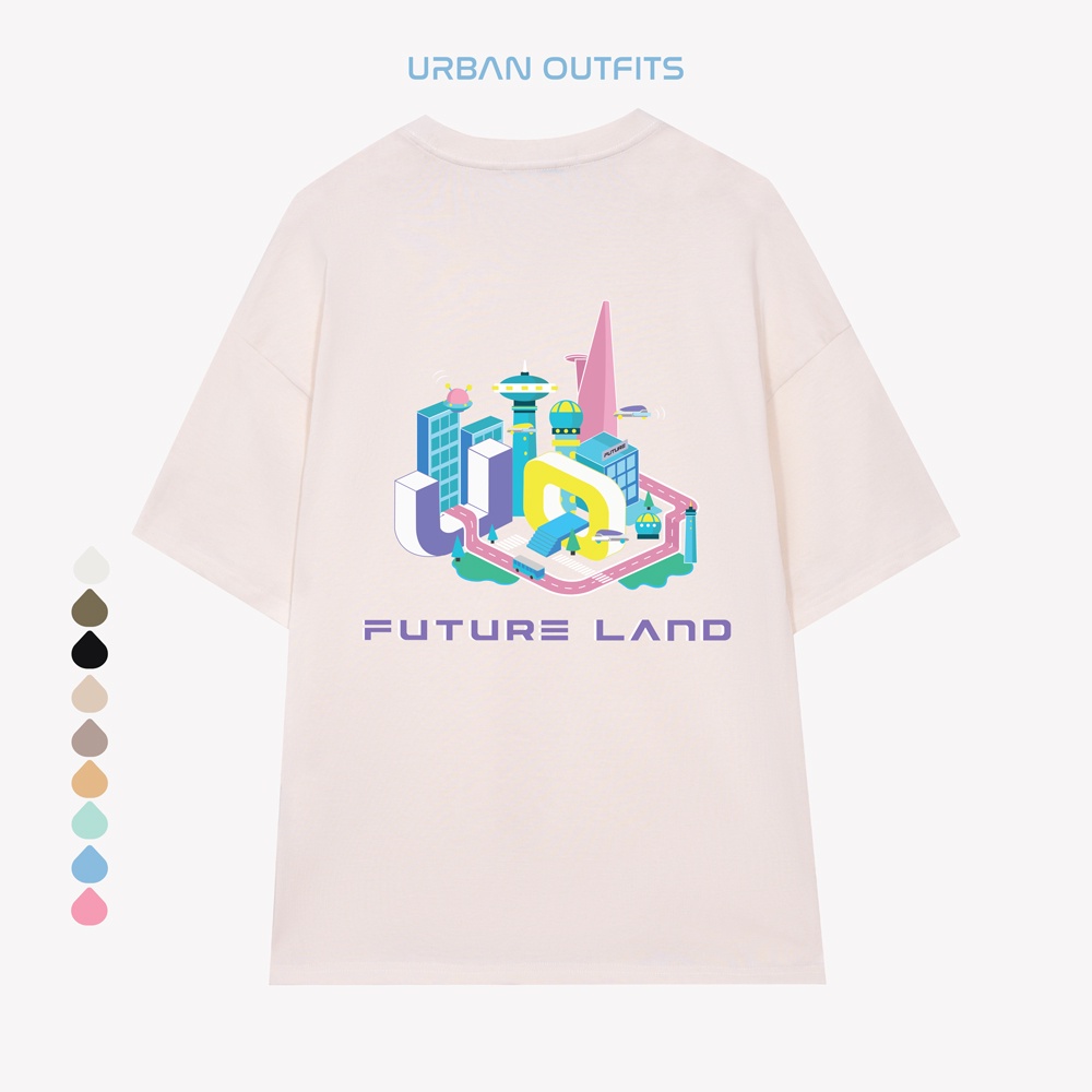 Áo Thun Tay Lỡ Nam Nữ Form Rộng URBAN OUTFITS ATO16 In FutureLand Cotton 4 Chiều Local Brand