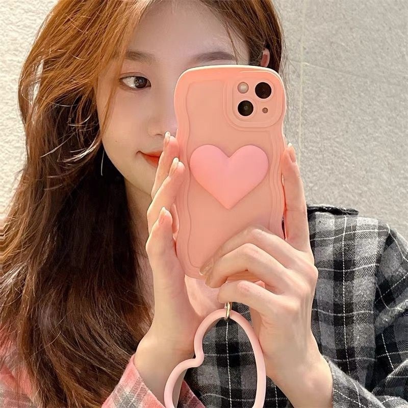 Ốp Điện Thoại Mềm Chống Sốc Họa Tiết Trái Tim Màu Xanh Dương Cho iPhone 13 Pro MAX 12 11 Pro MAX 7Plus 8Plus X XS MAX XR