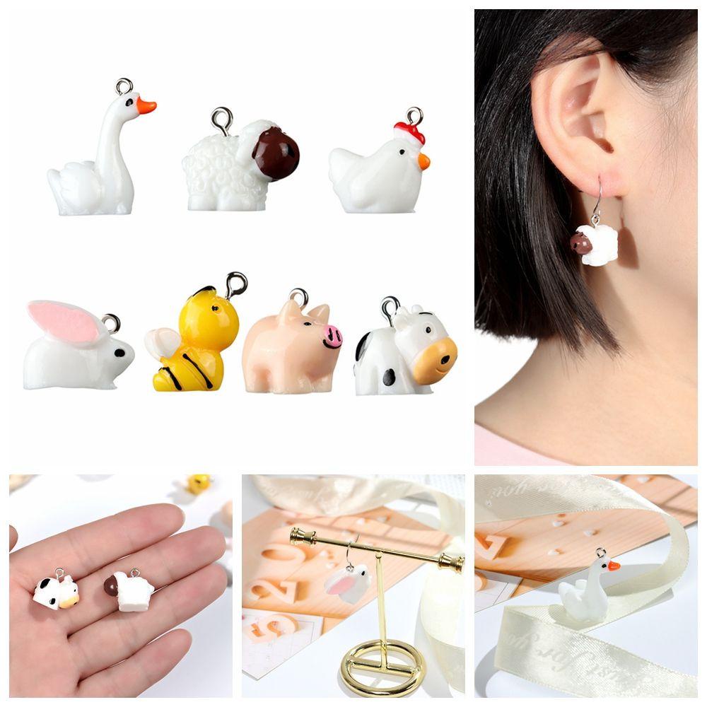 HS Set 10 Mặt Dây Chuyền / Móc Khóa / Vòng Tay Hình Động Vật Mới