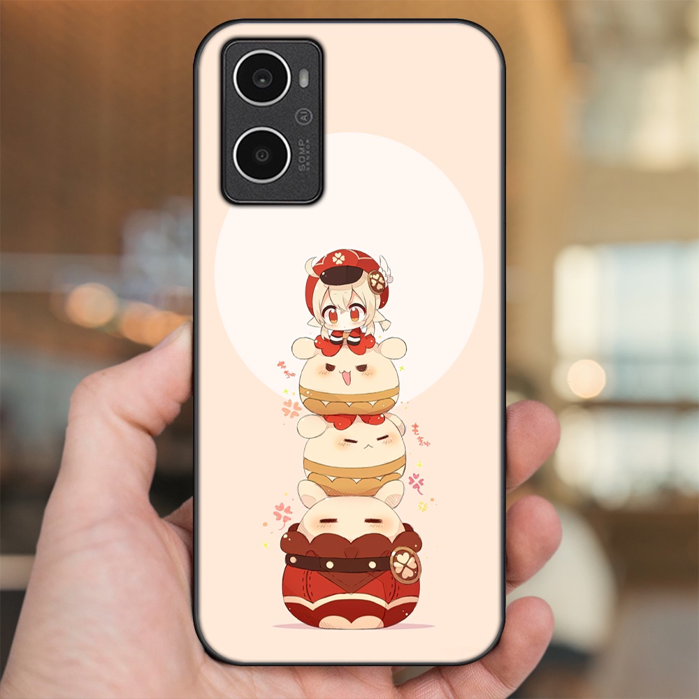 Ốp lưng Oppo A96 4G viền đen in hình Klee Genshin Impact