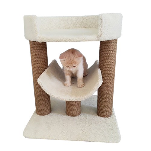 [Mã PET50K giảm Giảm 10% - Tối đa 50K đơn từ 250K] Trụ Cào Móng Cho Mèo Kết Hợp 2 Ổ Nằm CT022