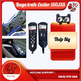 (Freeship) Baga trước Exciter 150,135 cao cấp kiểu Vũ Trụ (kiểu nhựa ngắn, cốt thép dài)