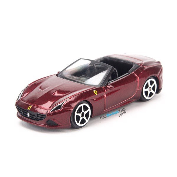 Mô hình siêu xe mui trần Ferrari California T 1:64 Bburago Red