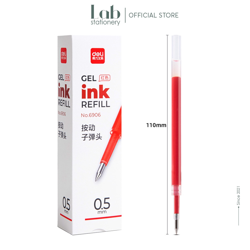 Ngòi Bút Mực Gel Deli 6906 Thay Thế Cho Bút Bi Bấm Labo