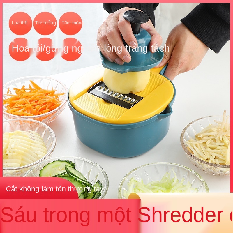 Gia dụng đa chức năng Máy cắt rau củ Tạo tác nhà bếp, khoai tây, bào sợi, hoa và