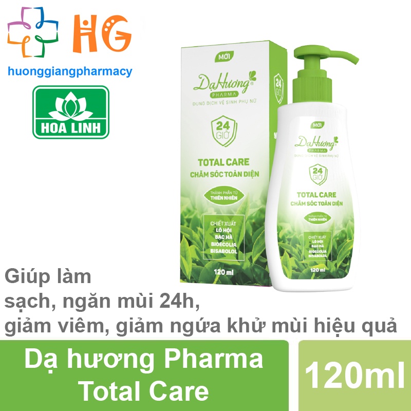 Dung dịch vệ sinh phụ nữ Dạ Hương Pharma Moisturizing Total Care sáng hồng tươi trẻ tự tin hấp dẫn chăm sóc toàn diện