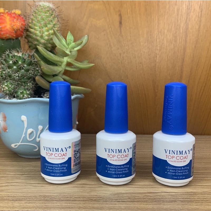 Top coat, top bóng Vinimay chính hãng nail 15ml