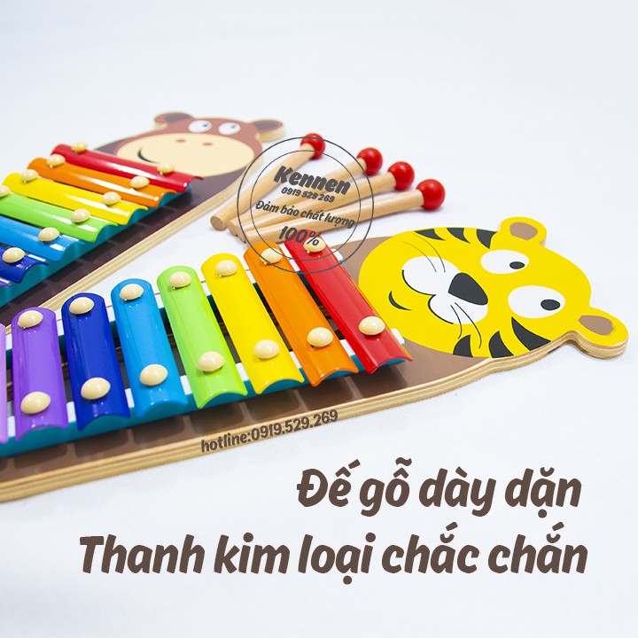 Đàn 7 sắc cầu vồng - giáo cụ Montessori